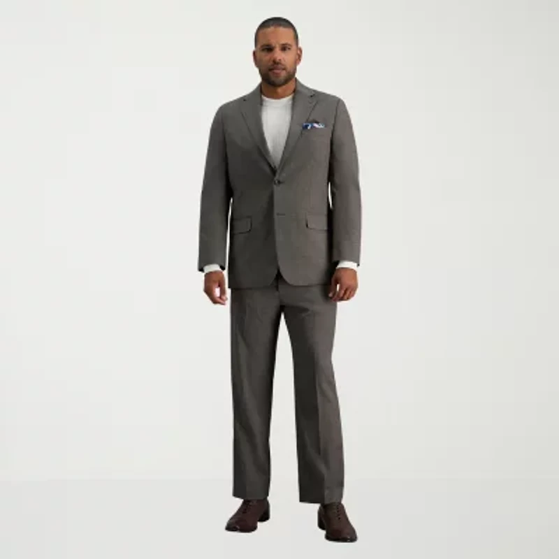 Haggar JMH Mens Classic Fit Plaid Suit Jacket