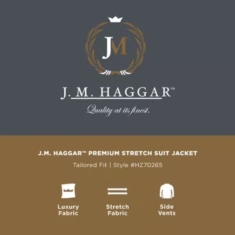 Haggar JMH Tailored Diamond Weave Mens Modern Fit Suit Jacket