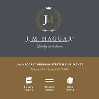 Haggar JMH Tailored Diamond Weave Mens Modern Fit Suit Jacket