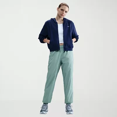 Nike Womens Drawstring Waist Lightweight Cinched Mid Rise Active Jogger Pant