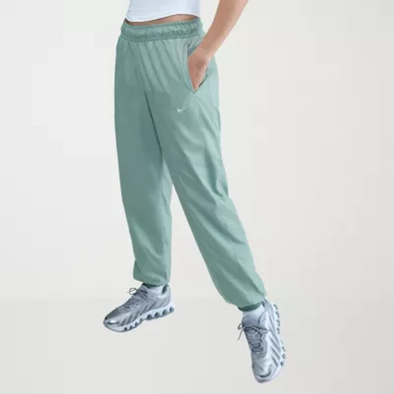 Nike Womens Drawstring Waist Lightweight Cinched Mid Rise Active Jogger Pant