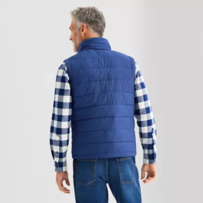 St. John's Bay Packable Mens Midweight Puffer Vest