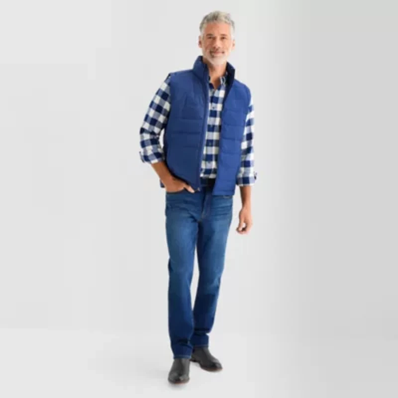 St. John's Bay Packable Mens Midweight Puffer Vest