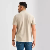 St. John's Bay Premium Stretch Mens Classic Fit Short Sleeve Polo Shirt
