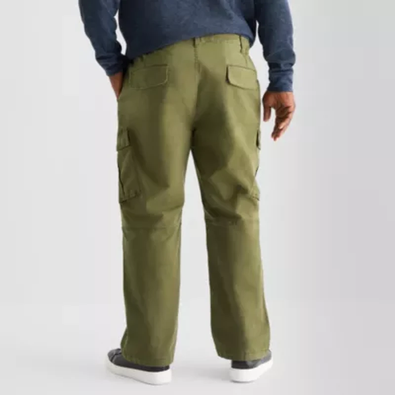 mutual weave Mens Relaxed Fit Big and Tall Cargo Pant