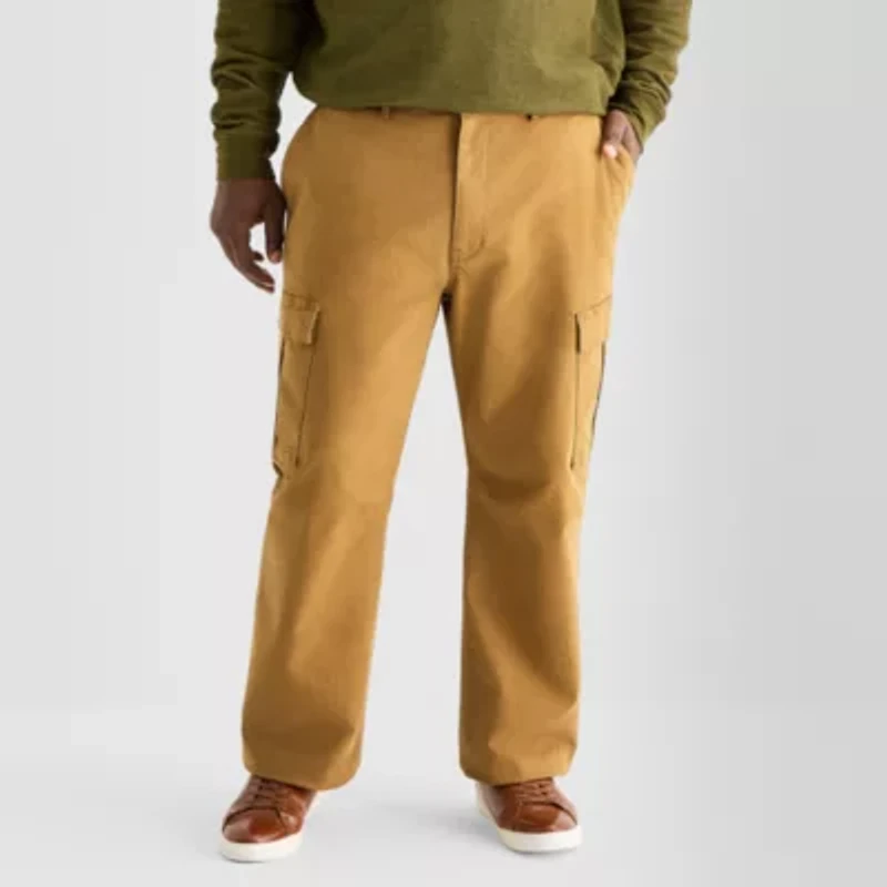 mutual weave Mens Relaxed Fit Big and Tall Cargo Pant