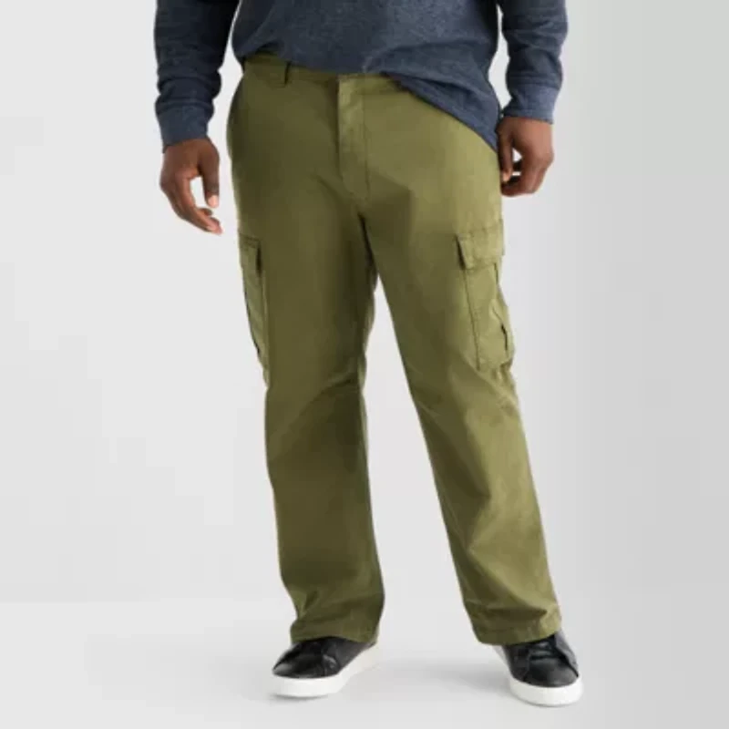 mutual weave Mens Relaxed Fit Big and Tall Cargo Pant