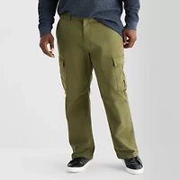 mutual weave Mens Relaxed Fit Big and Tall Cargo Pant