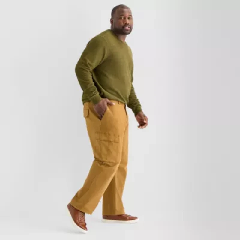 mutual weave Mens Relaxed Fit Big and Tall Cargo Pant