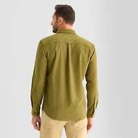 mutual weave Mens Long Sleeve Regular Fit Button-Down Shirt