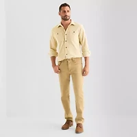 mutual weave Mens Long Sleeve Regular Fit Button-Down Shirt