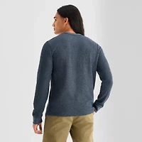 mutual weave Mens Crew Neck Long Sleeve T-Shirt
