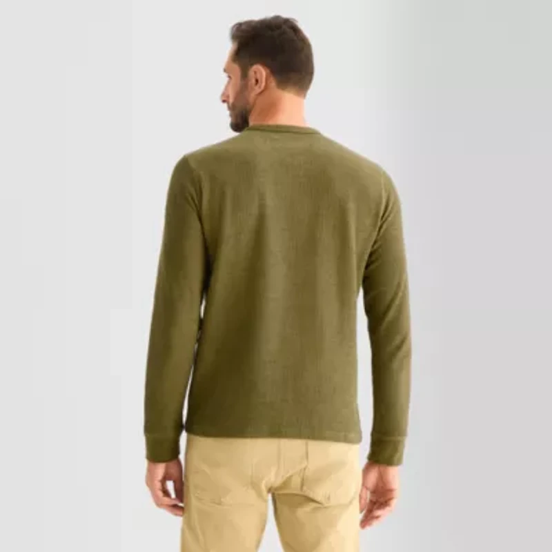 mutual weave Mens Crew Neck Long Sleeve Regular Fit Thermal Top