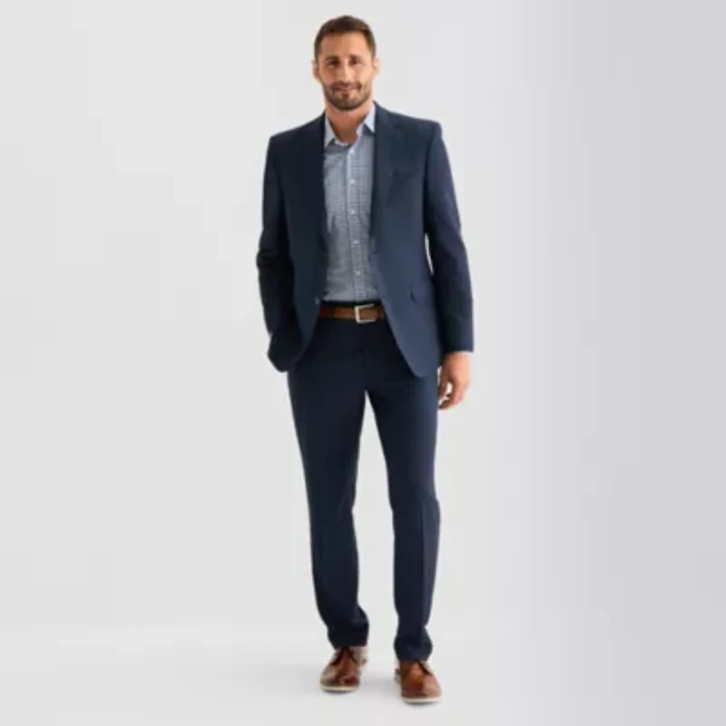 Van Heusen Birdseye Mens Stretch Fabric Modern Fit Suit Jacket