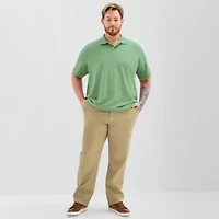 St. John's Bay Premium Stretch Big and Tall Mens Classic Fit Short Sleeve Polo Shirt