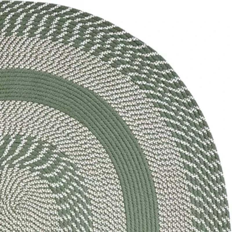 Better Trends Newport Braid Oval Rug