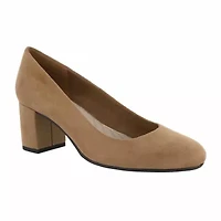 Easy Street Womens Proper Block Heel Pumps