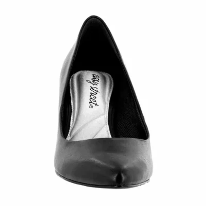 Easy Street Womens Pointe Pointed Toe Stiletto Heel Pumps