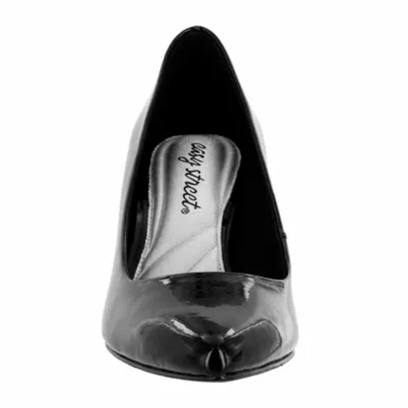 Easy Street Womens Pointe Pointed Toe Stiletto Heel Pumps