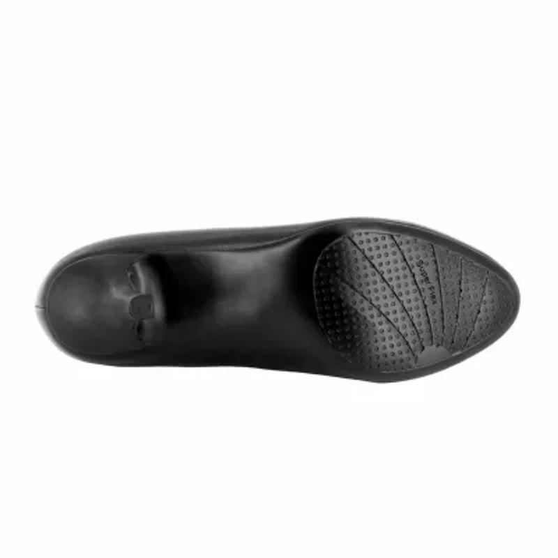 Easy Street Passion Womens Round Stiletto Heel Pumps