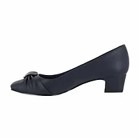 Easy Street Eloise Womens Closed Toe Block Heel Pumps