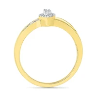 Womens / CT. T.W. Natural White Diamond 10K Gold Cocktail Ring