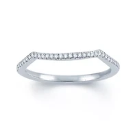 Signature By Modern Bride Womens 1/ CT. T.W. Natural White Diamond 14K Gold Wedding Band