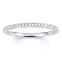 Womens 1/10 CT. T.W. Natural White Diamond 14K Gold Wedding Band