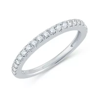Signature By Modern Bride Womens 1/3 CT. T.W. Natural White Diamond 14K Gold Wedding Band