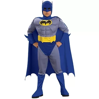 Little & Big Kid Boys Brave Bold Deluxe Batman DC Comics 3-pc. Costume