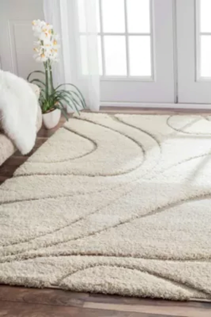 nuLoom Carolyn Modern Waves Indoor Outdoor Rectangular Area Rug