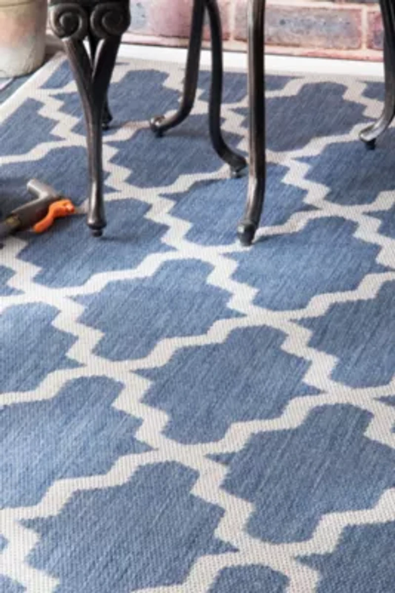 nuLoom Machine Made Gina Outdoor Moroccan Trellis Rug