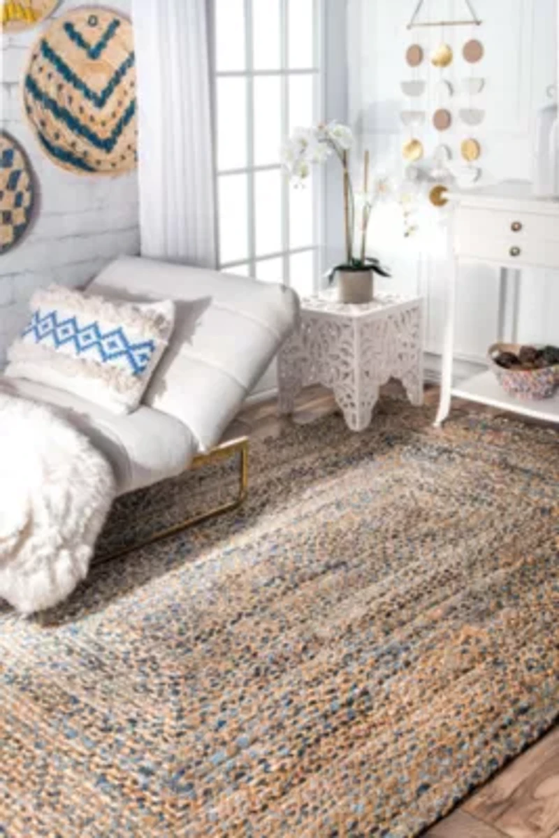 nuLoom Hand Braided Eliz Jute Rug