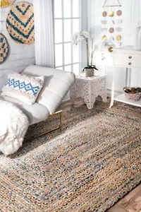 nuLoom Hand Braided Eliz Jute Rug