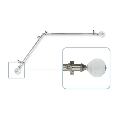 Rod Desyne Faceted Corner 13/16 Adjustable Curtain