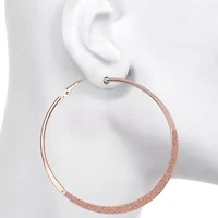 Bijoux Bar Delicates Womens 65mm Round Hoop Earrings