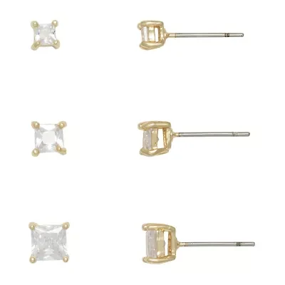 Mixit Womens Hypoallergenic 3 Pair Earring Set
