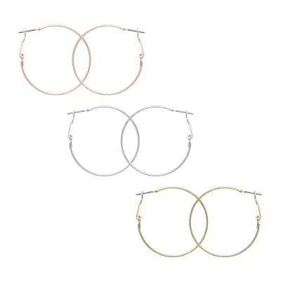 Mixit Womens 3 Pair Earring Set