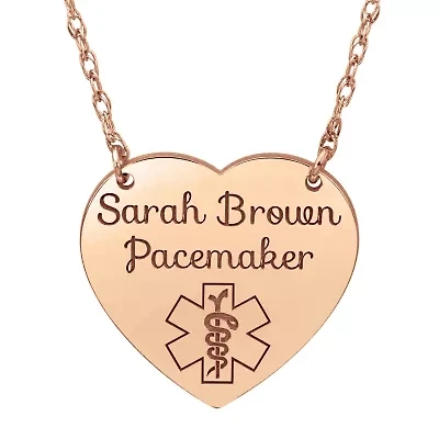 Womens Personalized Gold Pendant Necklace