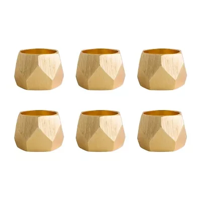 Design Imports Triangle 6-pc. Napkin Rings