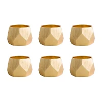 Design Imports Triangle 6-pc. Napkin Rings