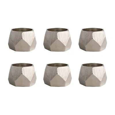 Design Imports Triangle 6-pc. Napkin Rings