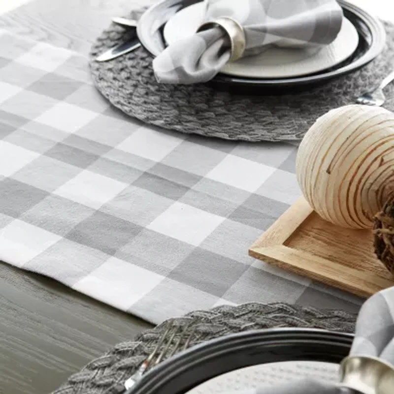 Design Imports Buffalo Check Table Runner