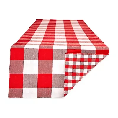 Design Imports Gingham Buffalo Check Table Runner