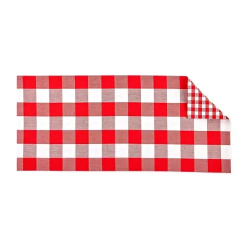 Design Imports Gingham Buffalo Check Table Runner