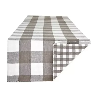 Design Imports Gingham Buffalo Check Table Runner