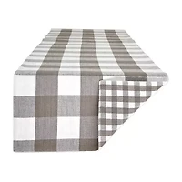 Design Imports Gingham Buffalo Check Table Runner