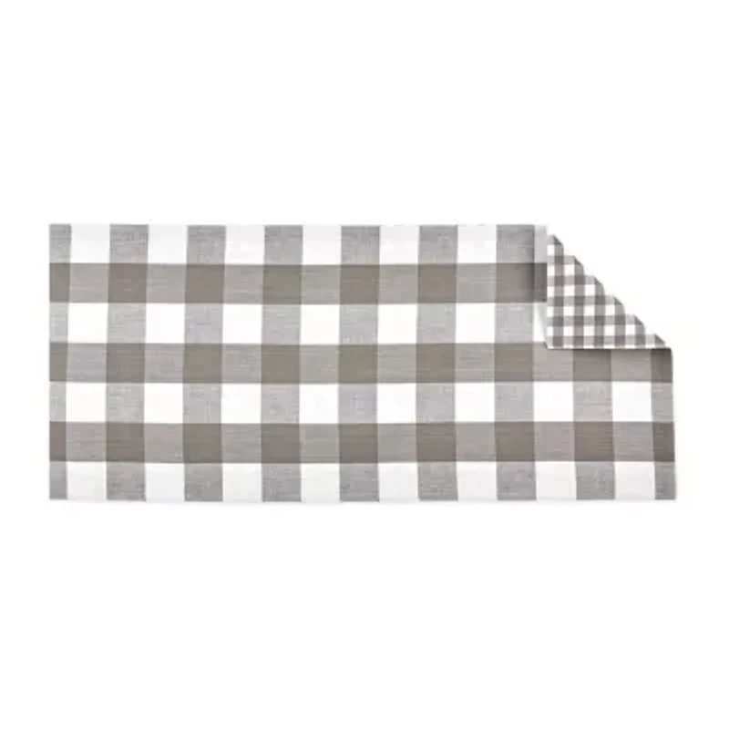 Design Imports Gingham Buffalo Check Table Runner