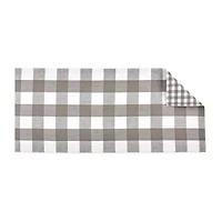 Design Imports Gingham Buffalo Check Table Runner