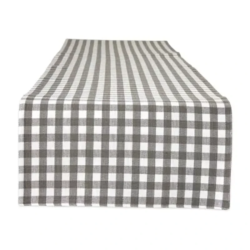 Design Imports Gingham Buffalo Check Table Runner